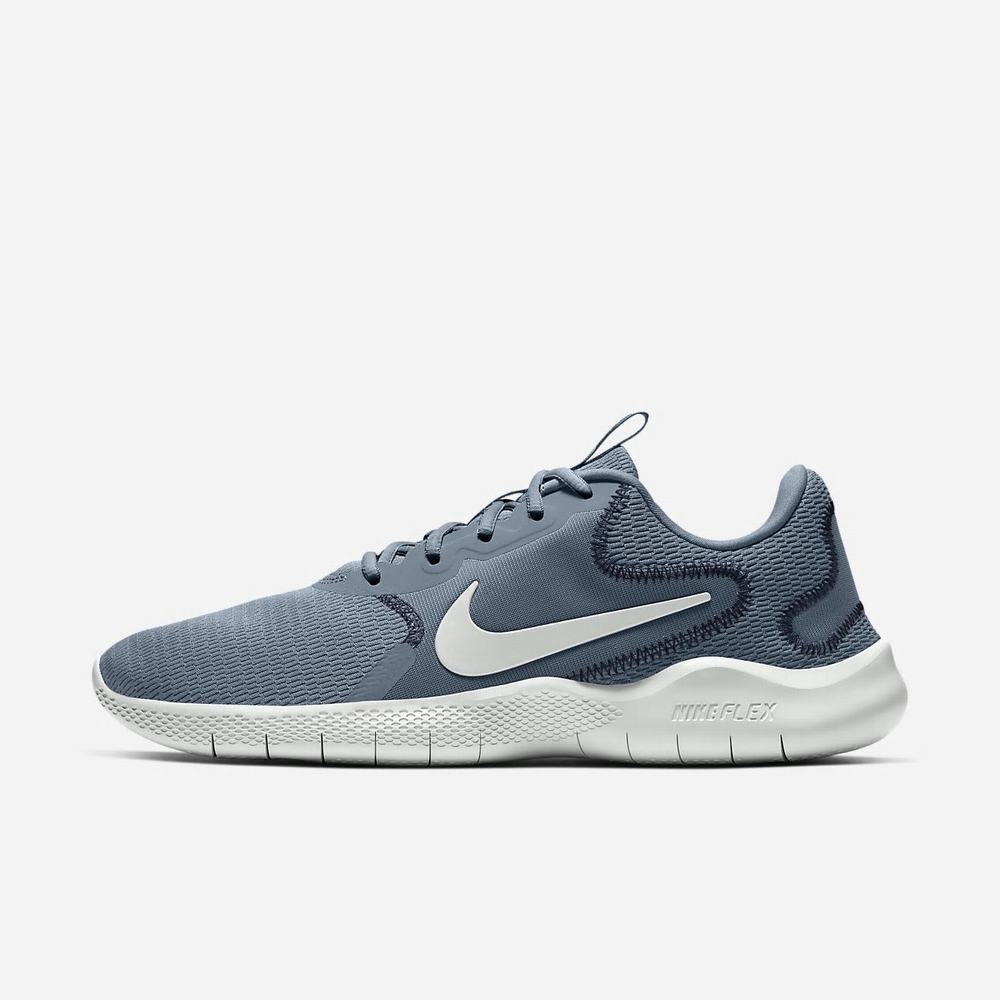 Chaussure De Running Nike Flex Experience Run 9 Bleu 2371-946 Ozone Blue/Obsidian/Photon Dust Homme | FED-09783242